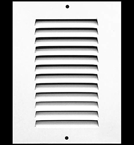HVAC Premium 6'' x 20'' Return Air Grille - Sidewall and Ceiling - HVAC Vent Duct Cover Diffuser - White [Outer Dimensions: 7.75w X 21.75''h]