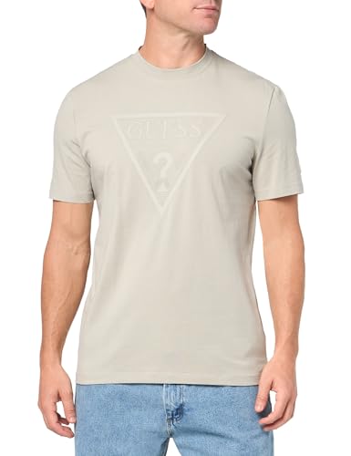 GUESS Men's Eco Tonal Logo Short Sleeve T-Shirt Black