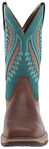 Ariat Womens Anthem VentTEK Western Boot Chocolate Chip/Turquoise 12