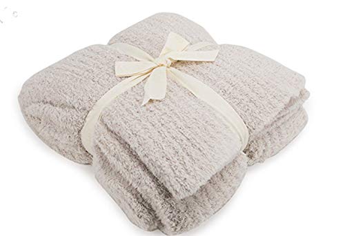 Barefoot Dreams Women's CozyChic Ribbed Throw, Pearl, Off White, One Size