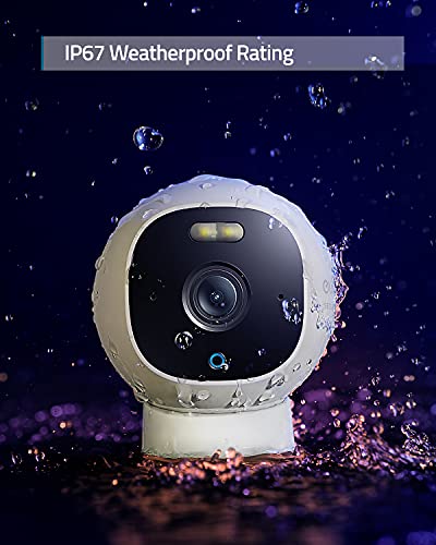 eufy Security Outdoor Cam E220, All-in-One Outdoor Security Camera with 2K Resolution, Spotlight, Color Night Vision, No Monthly Fees, Wired Camera, IP67 Weatherproof, Motion Only Alert