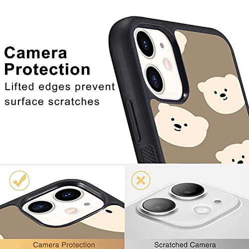 QISHANG Cute Mushroom Pattern for iPhone 11 Case Shockproof Anti-Scratch Protective Cover Soft TPU Hard Back Slim Cell Phone Case iPhone 11 for Boys Girls Teens Women Men