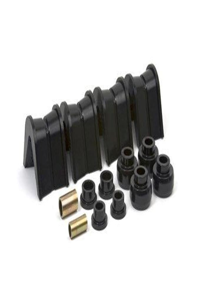 Daystar, Ford Bronco, F100, F150 C-Bushings 4 Deg. 14 Pcs. Inc. Track Arm, Radius and Strut Arm Bushings, fits 1966 to 1979 4WD, KF07005BK, Made in America, Black