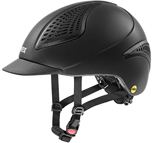 uvex exxential II MIPS Horse Riding Helmet for Women & Men, Black mat, XXS-S - Adjustable Helmet with Integrated MIPS System