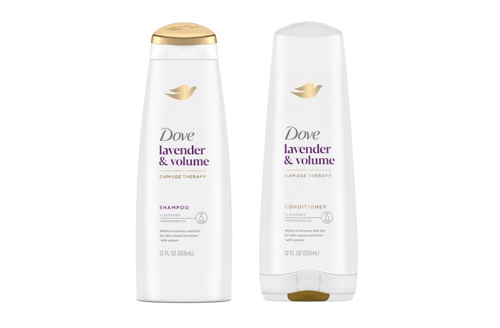 Dove Nourishing Rituals Haircare - Thickening Ritual - Shampoo & Conditioner Set - Net Wt. 12 FL OZ (355 mL) Per Bottle - One Set