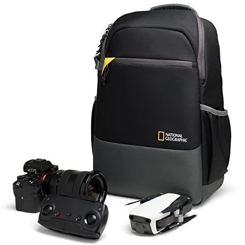 National Geographic Shoulder Bag Small, Camera Bag for DSLR and Mirrorless with Lens, and Accessories, Batteries, Cables, Adjustable Strap, Ultra-Lightweight, NG E1 2360, Black [Amazon Exclusive]