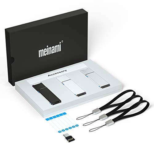 MEINAMI 64GB USB3.0 USB Flash Drive with Writable Label USB Thumb Drive with Sticker Memory Stick with Tag,3 Pack