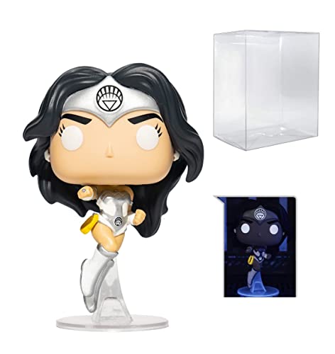 Wonder Woman 80th Anniversary White Lantern Glow-in-The-Dark Pop! Vinyl Figure - Entertainment Earth Exclusive (Bundled with EcoTek Protector Case to Protect Display Box)