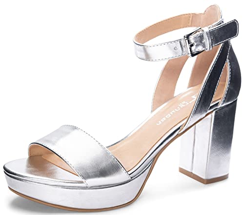Chinese Laundry Women's Go On Platform Sandal, Nude, 8.5 W US