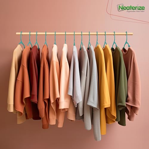 Clothes Hangers Plastic 16 Pack for Adults - Plastic Hangers, The Perfect Coat Hanger and General Space Saving Clothes Hangers for Closet - Percheros Ganchos para Colgar Ropa Hangars - Aqua Hangers