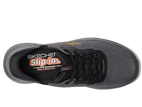 Skechers Men's Equalizer 5.0 Standpoint Slip-in Sneaker, Black/Blue, 9