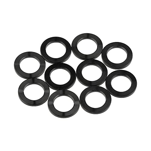 Wanyifa Titanium Ti Flat Washer for M8 M10 Bolt Screw Pack of 10 (M8, Black)