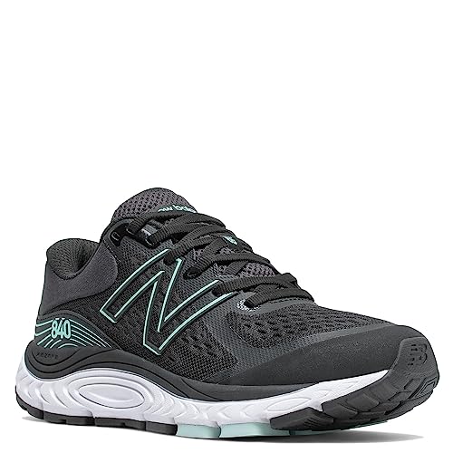 New Balance Women's W840V5 Running Shoe, Black/Storm Blue, 6.5