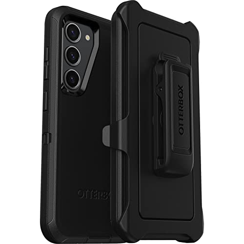 OtterBox Galaxy S23 Bundle: Defender Series Screenless case (Black) & Alpha Flex Screen Protector