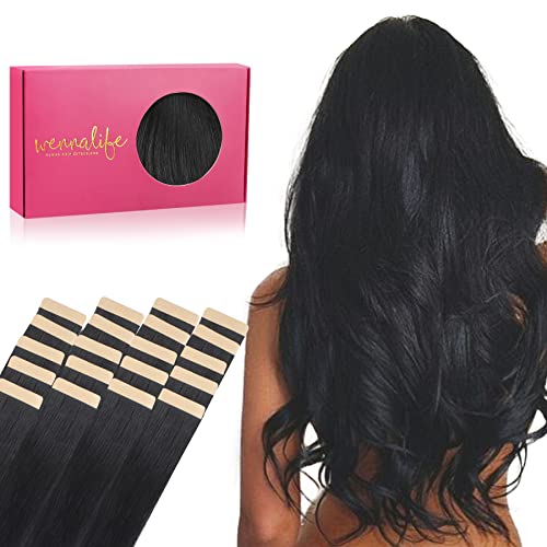 WENNALIFE Wire Hair Extensions (Increase 50% Lifespan) Real Human Hair 12 inch 100g Light Ash Brown Remy Real Hair Extensions Invisible Wire Hair Extensions Human Hair Natural Fish Line Straight Hair