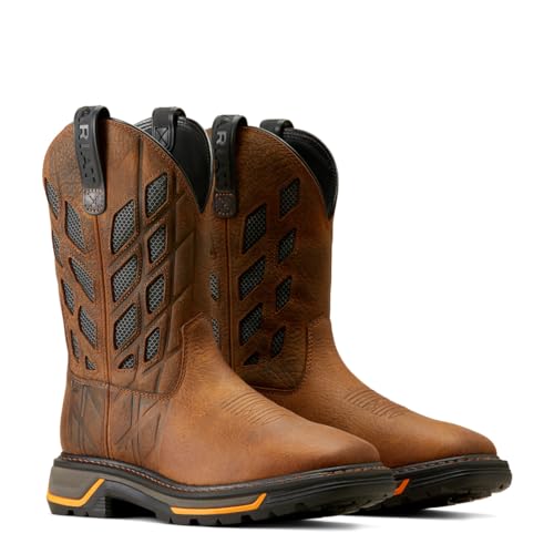 Ariat Men's Big Rig Tread VentTEK Work Boot, Graphite/Earth, 10 Wide