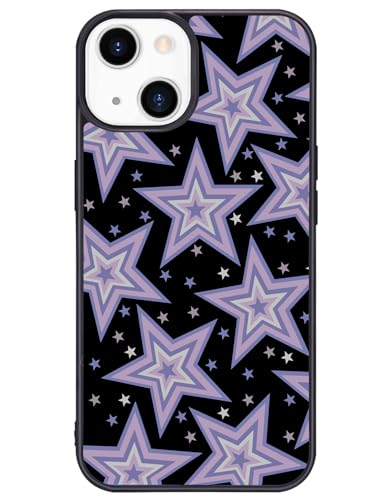 Wihytec Blue Stars Case for iPhone 15 PRO MAX Layered Star Case Cover TPU Bumper Hard Back Shockproof Phone Case Girly Protective Phone Cover with Design