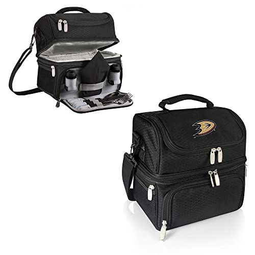 NHL Edmonton Oilers Pranzo Lunch Bag - Insulated Lunch Box with Picnic Set - Lunch Cooler Bag