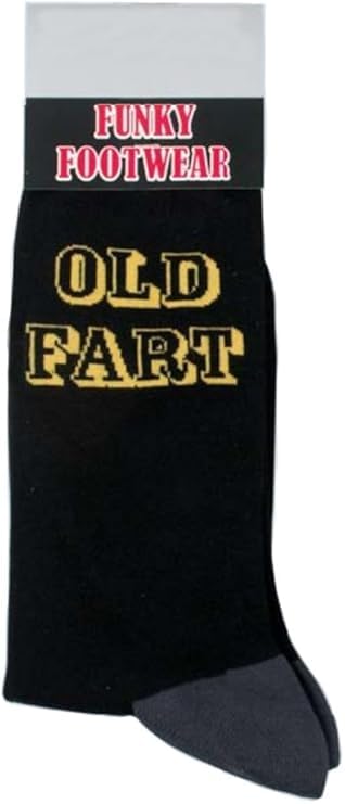 FancyPants FunTime Old Fart - Old Man Casual Crew Novelty Gift Socks