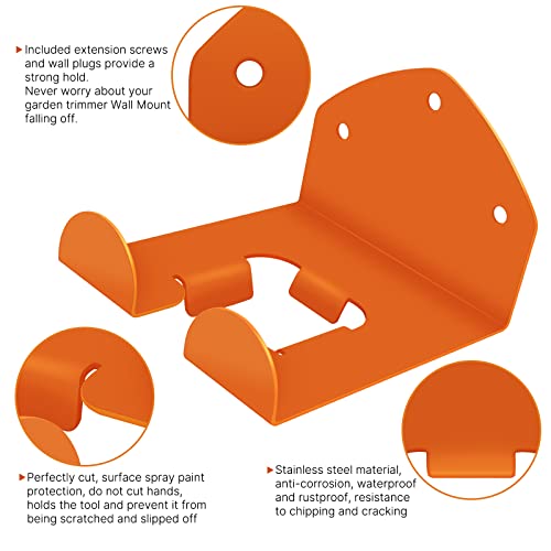 Flexi Rods Garage Organizer Wall Hanger - Garden Tool Rack for Grass Trimmer, Hedge Trimmer, Garage Tools, 1 Pack