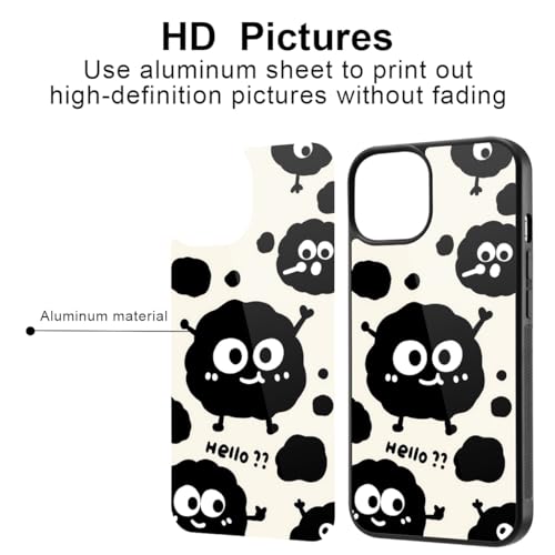 JOYLAND Cute Daisy Flower Phone Case for iPhone 15 Plus,Shockproof Anti-Scratch Protective Stylish Slim Cover Hybrid Hard Back with Soft Rubber Bumper Case for iPhone 15 Plus