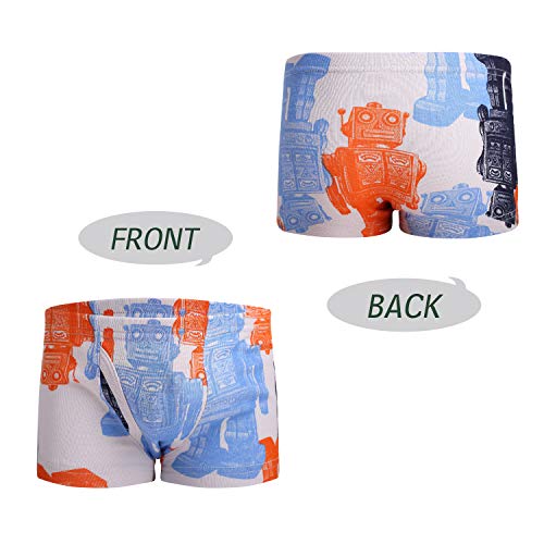 Taxzode Little Boys' Dinosaur Car Boxer Briefs Breathable Comfort Cotton Kids Boys Underwear Panties,9-piece set-2-3T 3-4T 4-5T 5-6years 7-8years 3-4 Years
