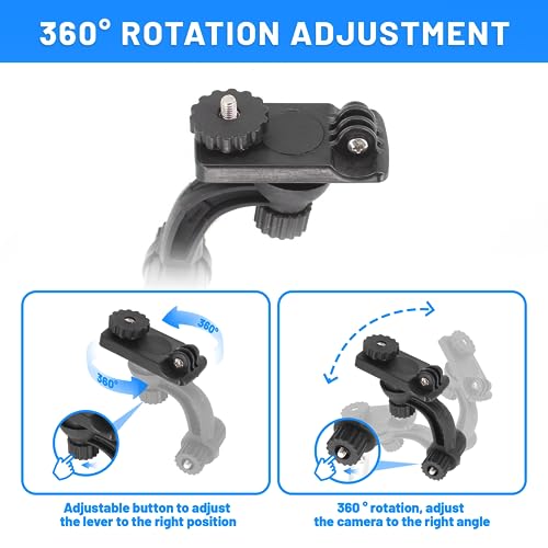 Xproutdoor Kayak Camera Mount, Selfie Stick for Fishing Boats, motorboats, Riding Motorbikes