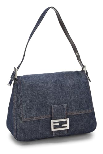 Fendi, Pre-Loved Blue Denim Mama, Blue