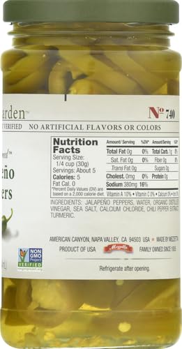 Jeff's Naturals Sliced Tamed Jalapeno Peppers, 12 oz