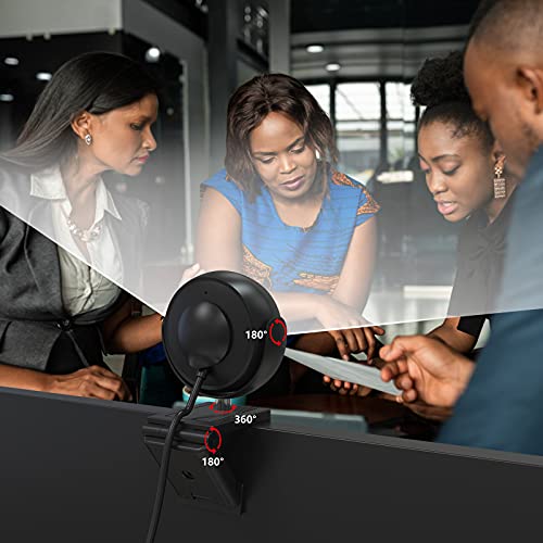 NexiGo N660E (Gen 2) 1080P Webcam with Ring Light, Adjustable Brightness, Magnetic Privacy Cover, Dual Noise Reduction Mics, for Zoom Skype Teams, Black (Renewed)