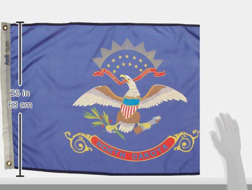 Annin Flagmakers North Dakota State Flag USA-Made to Official State Design Specifications, 2 x 3 Feet (Model 144150)