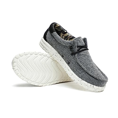 Men's Slip-on Loafers Casual Shoes Lightweight Comfortable Soft Sole Boat Shoes US 7