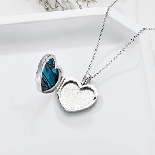 LONAGO Tree Of Life Heart Locket Necklace That Hold Pictures Family Tree Photo Locket Pendant Necklace for Women