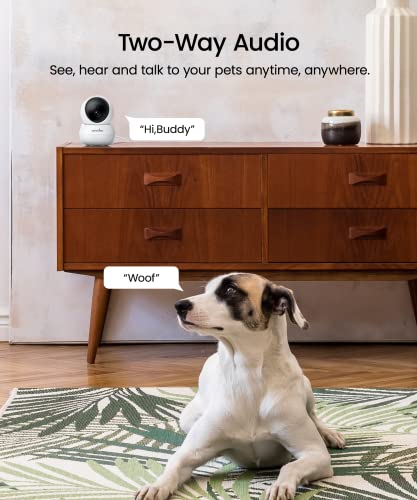 wansview Cameras for Home Security- 2K Indoor Camera, Motion Detection, Cat/Dog/Baby Camera with Pan Tilt, SD Card & Cloud Storage, Works with Alexa