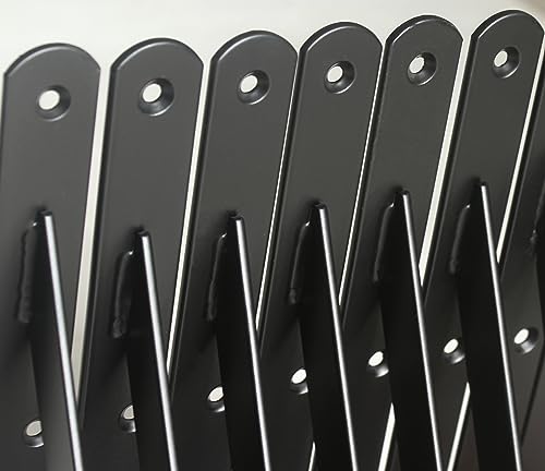 6 Pack L6" x H 4" Black Heavy Duty Shelf Brackets with Screws Metal Shelf Brackets Shelf Support Angle Brackets for Shelves L Brackets Heavy Duty Floating Shelf Brackets