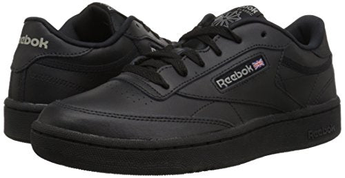 Reebok Boy's Club C Sneaker, Black/Charcoal, 12 Little Kid