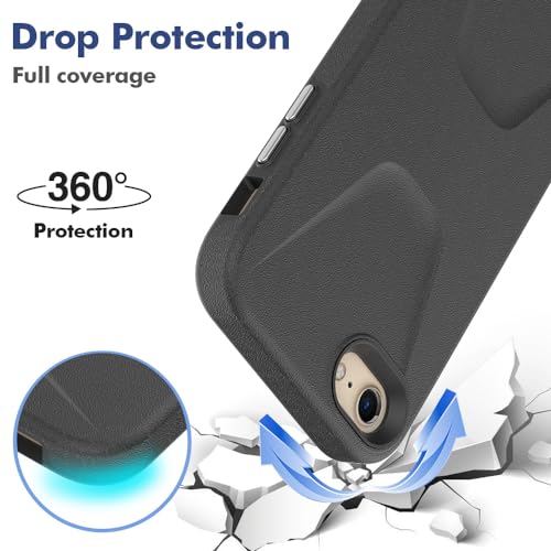 Callyue for iPhone 14 Pro Max Case 6.7 inch, 14ft Drop Tested, Shockproof Protection Dual Layer Case for iPhone 14 Pro Max, Black