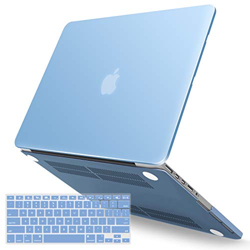 IBENZER Compatible with MacBook Pro 13 Inch Case 2015 2014 2013 end 2012 A1502 A1425, Hard Shell Case with Keyboard Cover for Old Version Apple Mac Pro Retina 13, Wine Red, R13WR+1