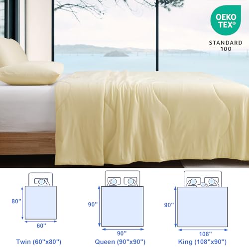 PHF Double Cooling Blanket Twin Size for Hot Sleepers, Soft Breathable Blankets for Summer with Double Side Cold, Q-Max>0.5 Arc-Chill Cool Lightweight Blanket for Night Sweats, 60"x80",Alabaster Gleam