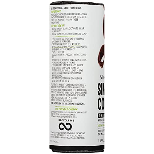 Schwarzkopf Simply Color Hair Color 4.68 Chocolate Cherry, 1 Application - Permanent Hair Dye for Healthy Looking Hair without Ammonia or Silicone, Dermatologist Tested, No PPD & PTD