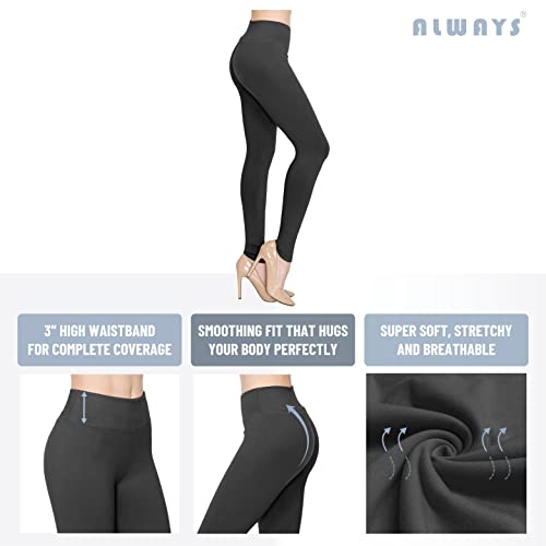 ALWAYS Women's Camo Yoga Leggings - High Waist Premium Soft Stretch Pants 1530 Plus Size