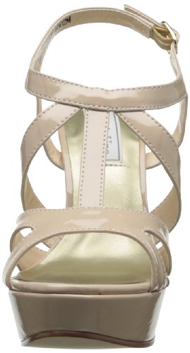 Touch Ups Women's Queenie Synthetic Platform Sandal,Nude Patent,11 M US
