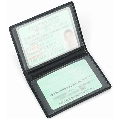 Dorras Slim Wallet Minimalist Front Pocket RFID Blocking Bifold Wallets, Credit Card Holder With ID Window - Black