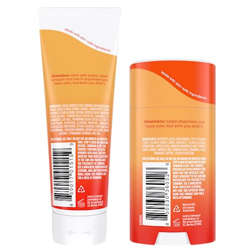 Lume Whole Body Deodorant - Invisible Cream Tube and Solid Stick - 72 Hour Odor Control - Aluminum Free, Baking Soda Free, Skin Loving - 3.0 Ounce Tube and 2.6 Ounce Solid Stick Bundle (Fresh Alpine)