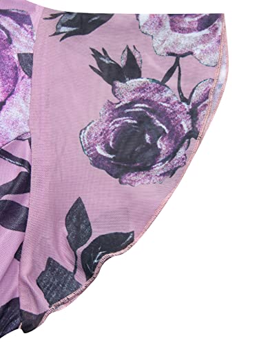 MOQIVGI Blouses for Women Fashion 2024 Work Casual Tops Spring Summer Classy Elegant V Neck Relaxed Fit Flutter Sleeve Double Layer Draped Flowy Tunics Pink Medium