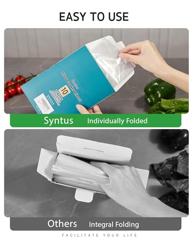 Syntus Slow Cooker Liners, 10 Count Cooking Bags Small Size Disposable Pot Liners Plastic Bags, Fit 1QT to 3QT for Slow Cooker Cooking Trays, 10.5"x 17.5", 10 Liners