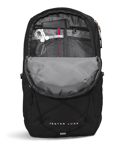 THE NORTH FACE Women's Every Day Jester Laptop Backpack, TNF Black/Burnt Coral Metallic, One Size