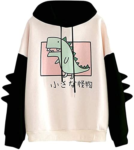 Fronage Women Halloween Sweatshirt Funny Pumpkin Cat Shirts Teen Girls Hoodies Tops Clothes (Small, H Cat GR)