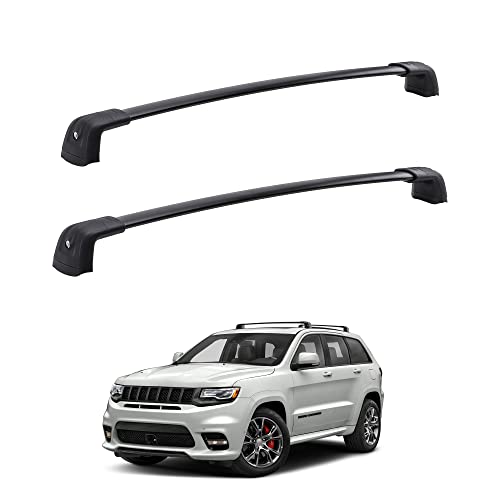 Roof Rack Cross Bars Compatible with 2011-2021 Grand Cherokee with Grooved Side Rails, Luggage Carrier CrossBars for Rooftop Cargo Luggage Kayak Bicycles Canoe with Grooved Side Rails