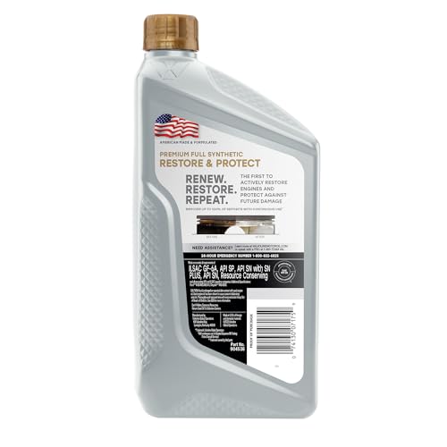 Valvoline Restore & Protect Full Synthetic 0W-20 Motor Oil 1 QT